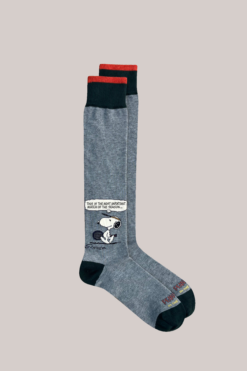 CALZE SNOOPY CENTER COURT GRIGIO MELANGE